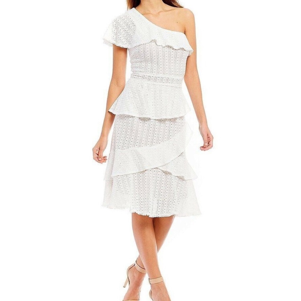 Adelyn Rae Trixie Knit One Shoulder Dress Size XS Women Date Night Wedding Guest